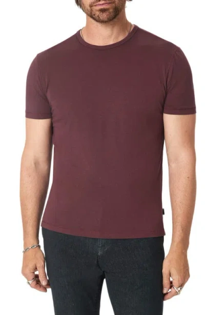 John Varvatos Bale Burnout Crewneck T-shirt In Burgundy