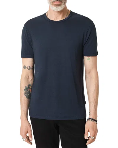 John Varvatos Bale Burnout Crewneck T-shirt In Blue