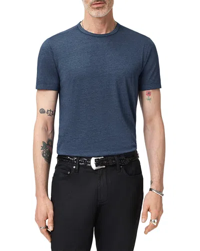 John Varvatos Bale Burnout Short Sleeve T-shirt In Blue
