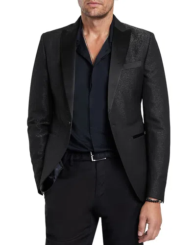 John Varvatos Bonnie Wool Blend Dinner Jacket In Black
