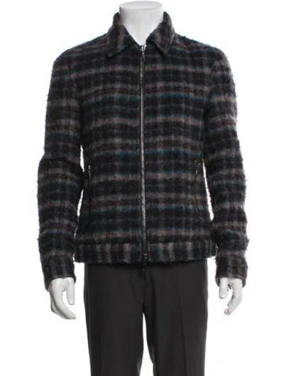 Pre-owned John Varvatos Baxter Virgin Wool Jacket In Blue