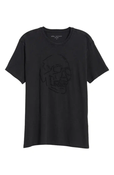 John Varvatos Knot Skull Short Sleeve Tee In Black