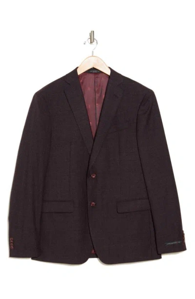 John Varvatos Bedford Wool Sport Coat In Burgundy