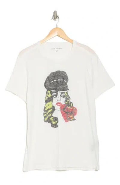 John Varvatos Bikerheart Organic Cotton Graphic T-shirt In Salt