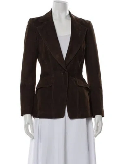 Pre-owned John Varvatos Blazer In Brown