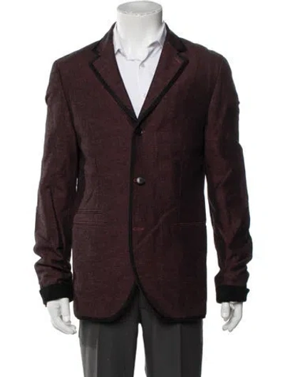 Pre-owned John Varvatos Blazer In Burgundy