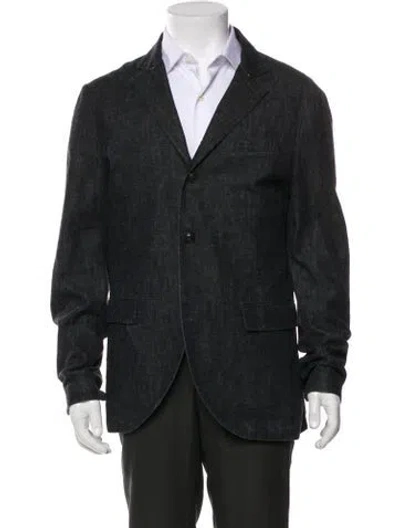 Pre-owned John Varvatos Blazer In Gray