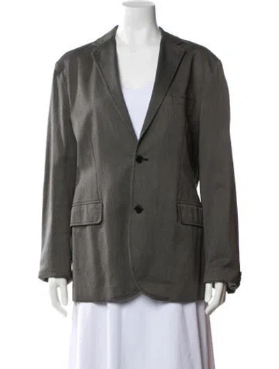 Pre-owned John Varvatos Blazer In Gray
