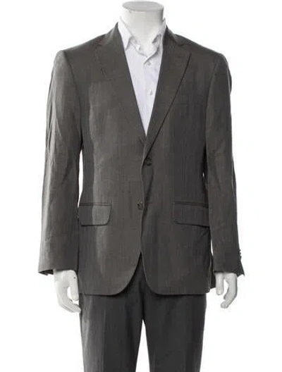 Pre-owned John Varvatos Blazer In Gray