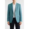 John Varvatos Bleecker Green Wool Blend Herringbone Sport Coat