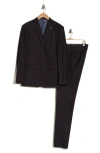 John Varvatos Bleecker Wool Blend Suit In Burgundy