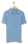 John Varvatos Bodhi Marble Wash Polo In Blue