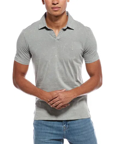 John Varvatos Bodhi Polo Shirt In Gray