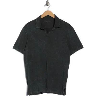 John Varvatos Bodhi Short Sleeve Polo In Black