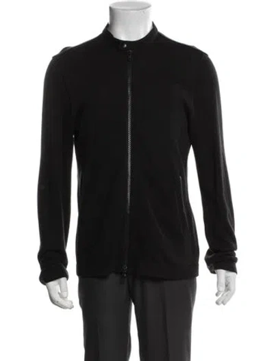 Pre-owned John Varvatos Bomber Jacket In Black