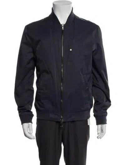 Pre-owned John Varvatos Bomber Jacket In Blue