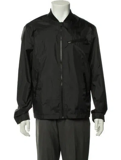 Pre-owned John Varvatos Bomber Jacket In Blue