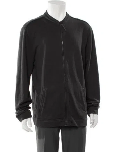 Pre-owned John Varvatos Bomber Jacket In Gray