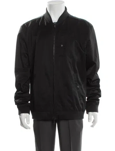 Pre-owned John Varvatos Bomber Jacket In Gray