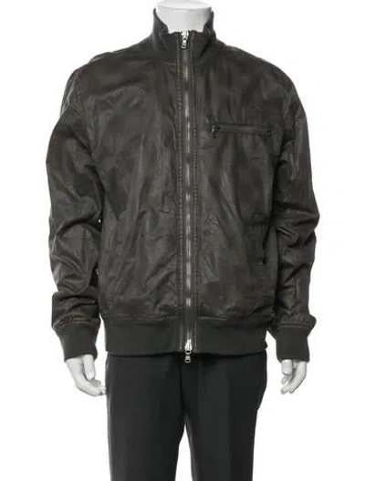 Pre-owned John Varvatos Bomber Jacket In Green