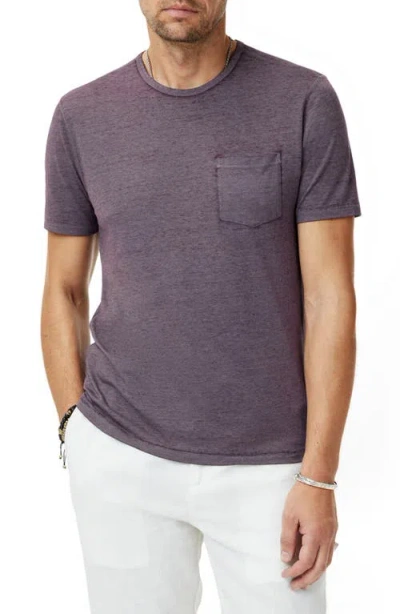 John Varvatos Bond Burnout Pocket T-shirt In Dry Lavender