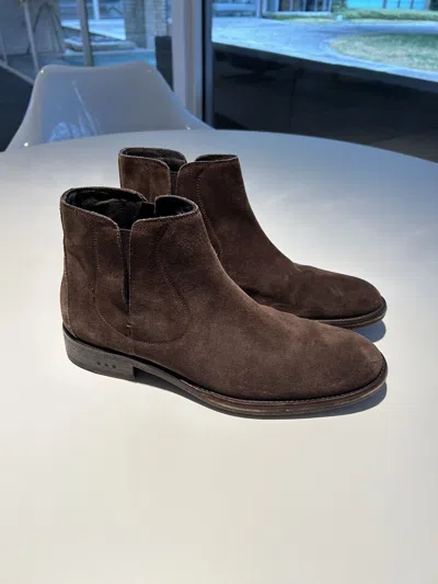 Pre-owned John Varvatos Boots In Brown