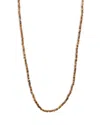 John Varvatos Skull Beaded Necklace In Brown