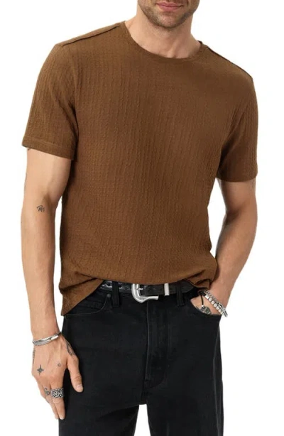 John Varvatos Brasse Crewneck T-shirt In Brown