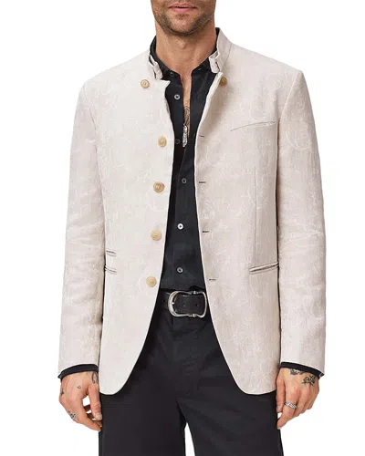 John Varvatos Logan Paisley Jacket In White