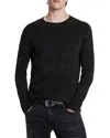 John Varvatos Bristol Regular Fit Long Sleeve Tee In Black