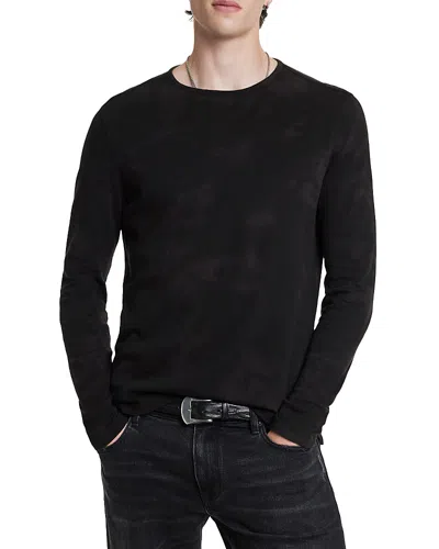 John Varvatos Bristol Regular Fit Long Sleeve Tee In Black