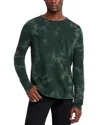 John Varvatos Bristols Long Sleeve Pima Cotton T-shirt In Seaweed