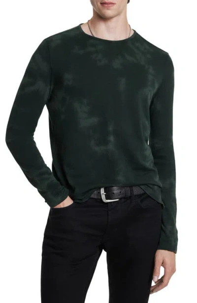 John Varvatos Bristols Long Sleeve Pima Cotton T-shirt In Seaweed