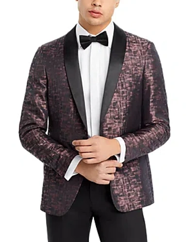 John Varvatos Brooklyn-lsc Patterned Regular Fit Dinner Jacket In Mauve