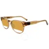 John Varvatos Oval Sunglasses V532 Yellow-cystal Yellow/cystal 51mm 532