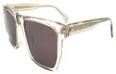 John Varvatos Brown Square Men's Sunglasses Sjv575 0crb 55 In Transparent