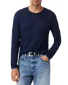John Varvatos Brycen Broken Argyle Texture Sweater In Blue