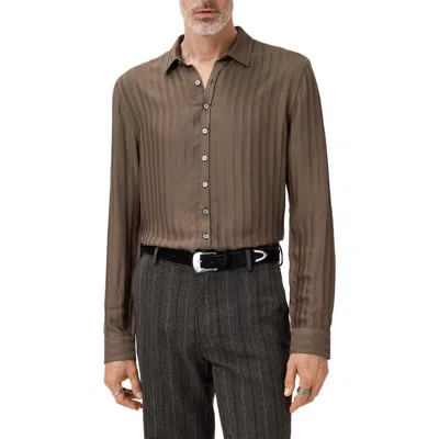 John Varvatos Bucks Button-up Shirt In Brown
