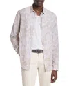 John Varvatos Button Slim Fit Shirt In Neutral