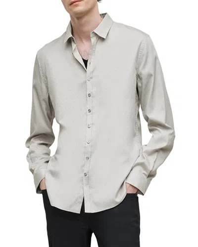 John Varvatos Button Slim Fit Shirt In Gray