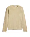 John Varvatos Camden Open Stitch Organic Cotton Sweater In Sand
