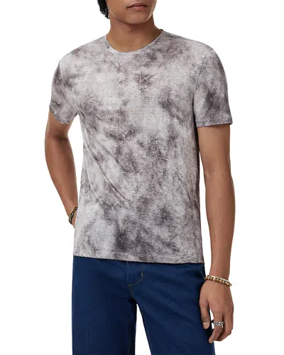John Varvatos Campana Regular Fit Linen Tee In Gray