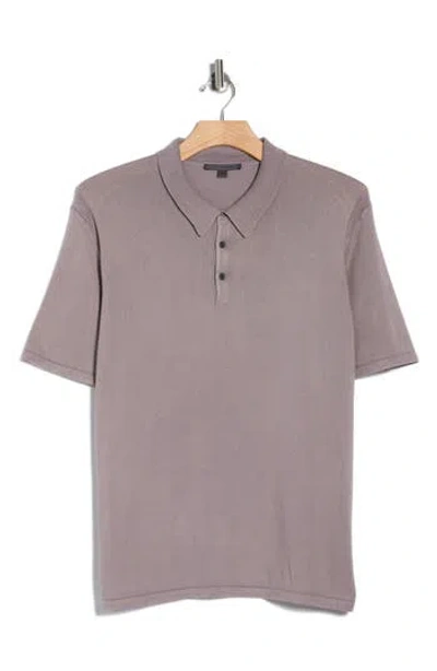 John Varvatos Canon Short Sleeve Polo In Purple