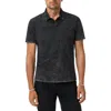 John Varvatos Carsten Johnny Collar Polo In Black