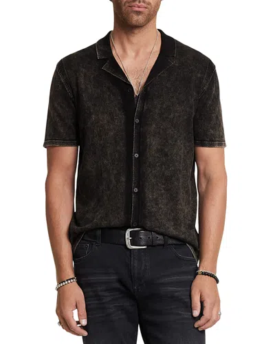 John Varvatos Carter Regular Fit Short Sleeve Shirt In Old Bark