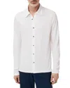 John Varvatos Caserta Regular Fit Button Front Shirt In White