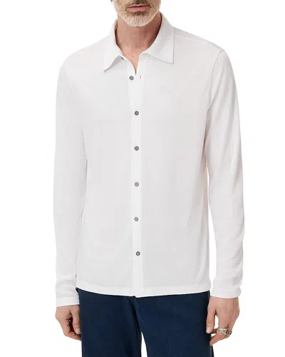 John Varvatos Caserta Regular Fit Button Front Shirt In White