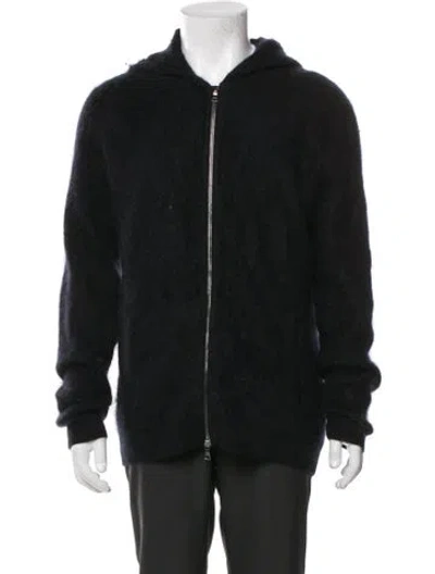 Pre-owned John Varvatos Cashmere Bomber Jacket In Black