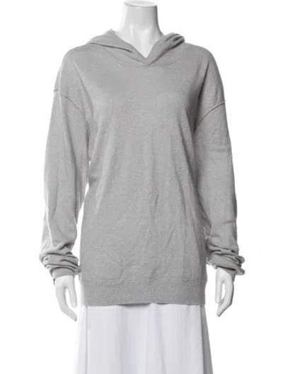 Pre-owned John Varvatos Cashmere V-neck Sweater In Gray