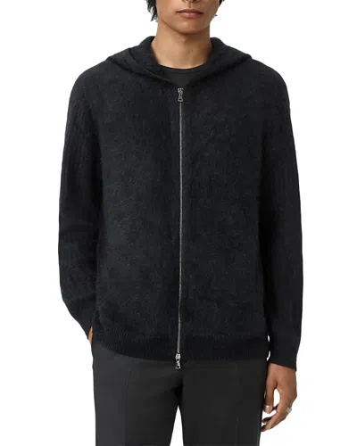 John Varvatos Catherine Cashmere Hoodie In Black